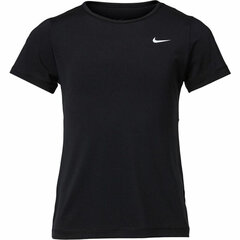 Marškinėliai su trumpomis rankovėmis Nike Pro Juoda 92 % Poliesteris 8 % Spandex S6436566 kaina ir informacija | Marškinėliai mergaitėms | pigu.lt