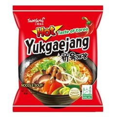 Korėjietiški makaronai SamYang Hot Mushroom Yukgaejang, 120 g kaina ir informacija | Makaronai | pigu.lt