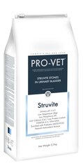 Struvite Dog 2,5kg - PRO-VET. Veterinarinis-dietinis maistas specialios paskirties, sukurtas suaugusiems šunims, sergantiems struvitine urolitiaze kaina ir informacija | Sausas maistas šunims | pigu.lt