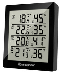 Meteorologinė stotelė Bresser Temeo Hygro Quadro, juoda kaina ir informacija | Meteorologinės stotelės, termometrai | pigu.lt