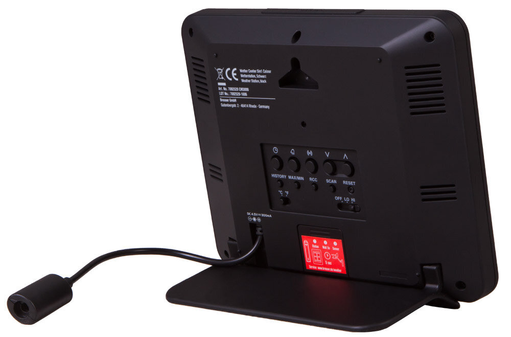 Meteorologinė stotelė Bresser 5-in-1 su spalvotu ekranu, juoda kaina ir informacija | Meteorologinės stotelės, termometrai | pigu.lt