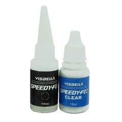 Visbella Speedy-Fix klijų rinkinys: užpildas ir klijai 10ml + 10ml (skaidrūs) kaina ir informacija | Autochemija | pigu.lt