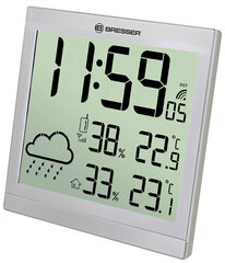 Sieninė meteorologinė stotelė Bresser TemeoTrend JC LCD RC, sidabrinė kaina ir informacija | Meteorologinės stotelės, termometrai | pigu.lt