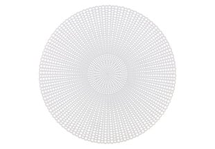 4Living stalo padėkliukas Roundel White, 40x40 cm kaina ir informacija | Staltiesės, servetėlės | pigu.lt