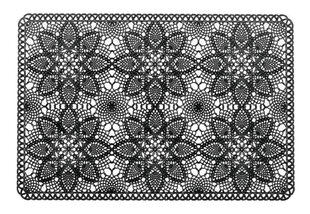 4Living stalo padėkliukas Lace Black, 30x45 cm kaina ir informacija | Staltiesės, servetėlės | pigu.lt