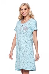 Хлопковая ночная рубашка для женщин Sevgi 3084-85, синий цена и информация | Женские пижамы, ночнушки | pigu.lt