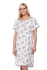 Хлопковая ночная рубашка для женщин Sevgi 3133-35, белый цена и информация | Женские пижамы, ночнушки | pigu.lt