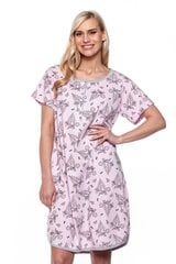 Хлопковая ночная рубашка для женщин Sevgi 3133-35, розовый цена и информация | Женские пижамы, ночнушки | pigu.lt