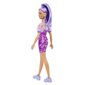 Lėlė Barbie madistė blizgančia alyvine suknele, HBV12 kaina ir informacija | Žaislai mergaitėms | pigu.lt