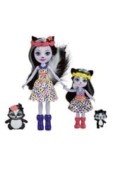 Lėlės skunkiukės ir sesutės rinkinys Enchantimals, HCF82 kaina ir informacija | Žaislai mergaitėms | pigu.lt