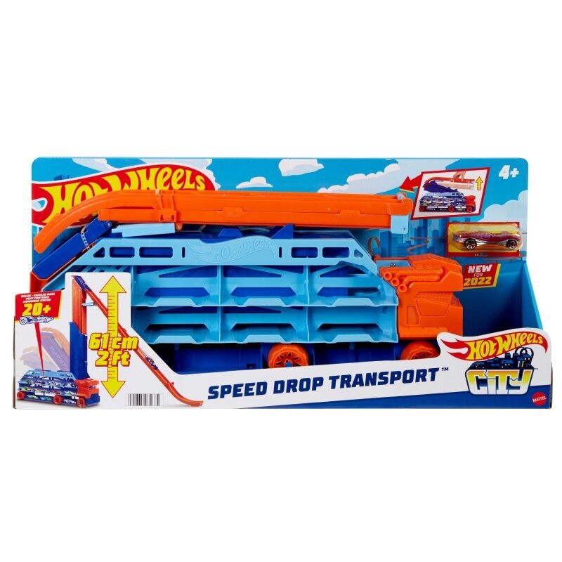 Rinkinys Transporteris - bokštas Hot Wheels, HDY92 kaina ir informacija | Žaislai berniukams | pigu.lt