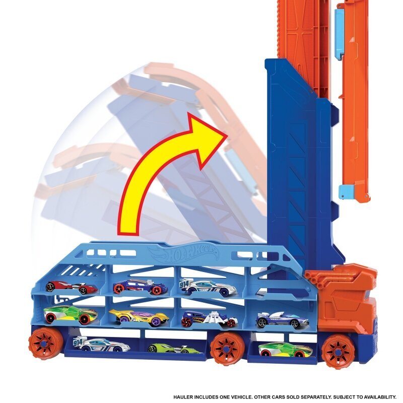 Rinkinys Transporteris - bokštas Hot Wheels, HDY92 kaina ir informacija | Žaislai berniukams | pigu.lt