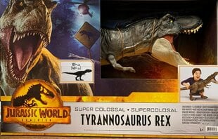 Динозавр Большой T-Rex Jurassic World, HBK73 цена и информация | Игрушки для мальчиков | pigu.lt