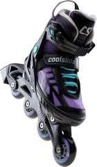 Reguliuojamo dydžio riedučiai CoolSlide Wonton YG, 40-43 dydis, juodi/violetiniai kaina ir informacija | Riedučiai | pigu.lt
