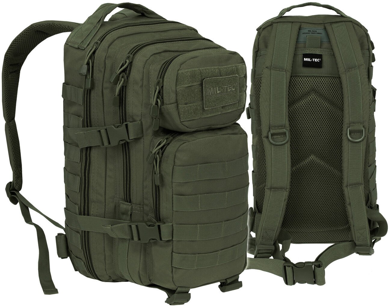 Žygio kuprinė Mil-Tec, US Assault Pack SM 20L, alyvuogių kaina ir informacija | Turistinės ir kelioninės kuprinės | pigu.lt