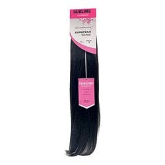 Plaukų segtukas Extensions European Weave Diamond Girl 20" Nº 1b kaina ir informacija | Plaukų aksesuarai | pigu.lt