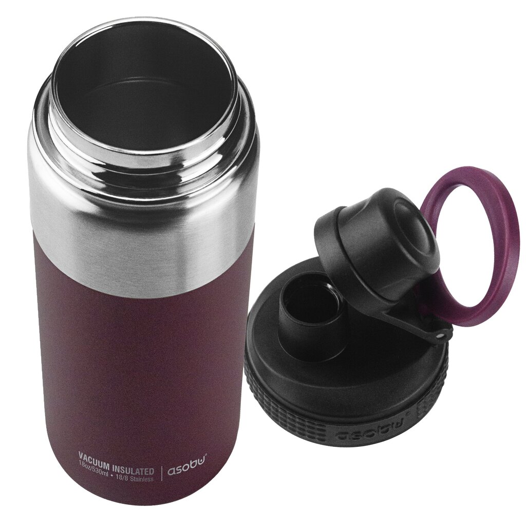 Termo puodelis, Asobu Alpine Flask, 530 ml, bordo spalvos цена и информация | Termosai, termopuodeliai | pigu.lt