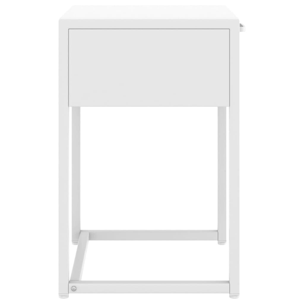Naktinis staliukas, 38x35x54 cm, baltas kaina ir informacija | Spintelės prie lovos | pigu.lt
