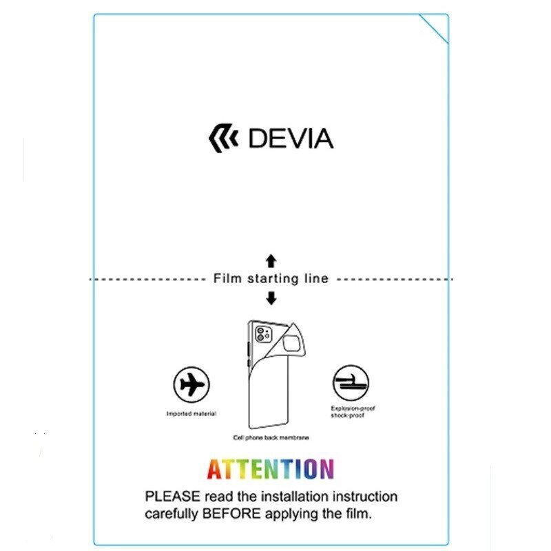 Plėvelių rinkinys karpymo mechanizmui Devia Intelligent Aurora 50vnt. kaina ir informacija | Apsauginės plėvelės telefonams | pigu.lt