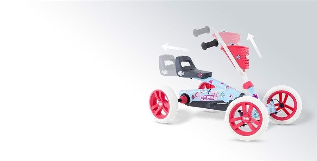 Mašinėlė vaikams Berg Go-kart Buzzy Bloom 2-in-1 kaina ir informacija | Žaislai berniukams | pigu.lt