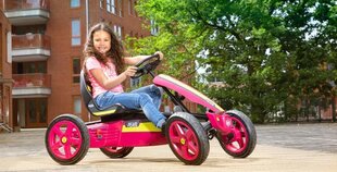 Berg Go-kart Rally Pearl Pink, надувные колеса, 4-12 лет до 60 кг цена и информация | Игрушки для мальчиков | pigu.lt