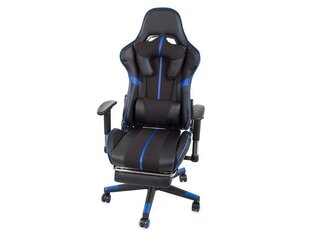 Žaidimų kėdė, juoda/mėlyna kaina ir informacija | Biuro kėdės | pigu.lt