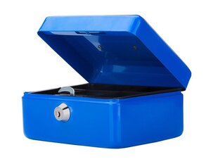 Metalinė daiktų saugojimo dėžutė su užraktu, mėlyna kaina ir informacija | Skalbinių džiovyklos ir aksesuarai | pigu.lt