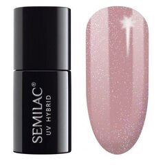 Стойкий гибридный гель лак для ногтей SEMILAC 320 Shimmer Dust Beige, 7 мл цена и информация | Лаки, укрепители для ногтей | pigu.lt