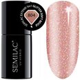 Semilac 804 стойкий гибридный гель лак для ногтей Extend Glitter Soft Beige 7 мл ( 5 in 1 )