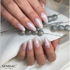 Semilac 806 стойкий гибридный гель лак для ногтей Extend Glitter Delicate Pink 7 мл ( 5 in 1 ) цена и информация | Лаки, укрепители для ногтей | pigu.lt