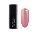 Semilac 818 стойкий гибридный гель лак для ногтей Extend Brown Pink 7 мл ( 5 in 1 )