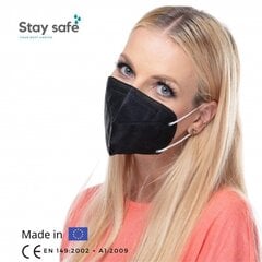 Респиратор FFP2 GOODMASK GM2, 10 шт., черный цена и информация | Первая помощь | pigu.lt