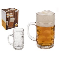 XL Alaus bokalas "Beer Stein" (1 litras) kaina ir informacija | Kitos originalios dovanos | pigu.lt