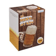 XL Alaus bokalas "Beer Stein" (1 litras) kaina ir informacija | Kitos originalios dovanos | pigu.lt