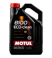 Alyva Motul 8100 Eco-clean 0W20, 5L (108862) kaina ir informacija | Variklinės alyvos | pigu.lt