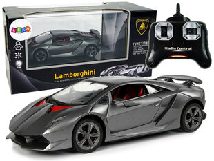 Спортивный автомобиль на радиоуправлении Lamborghini, серебристый цена и информация | Игрушки для мальчиков | pigu.lt
