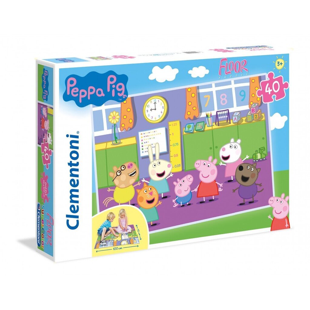 Dėlionė Clementoni Peppa Pig, 40 d. kaina ir informacija | Dėlionės (puzzle) | pigu.lt