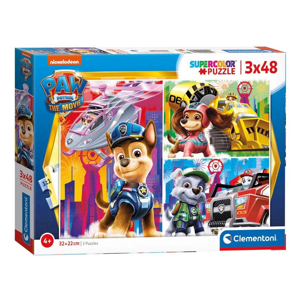 Dėlionė Clementoni Paw Patrol The Movie, 3x48 d. kaina ir informacija | Dėlionės (puzzle) | pigu.lt