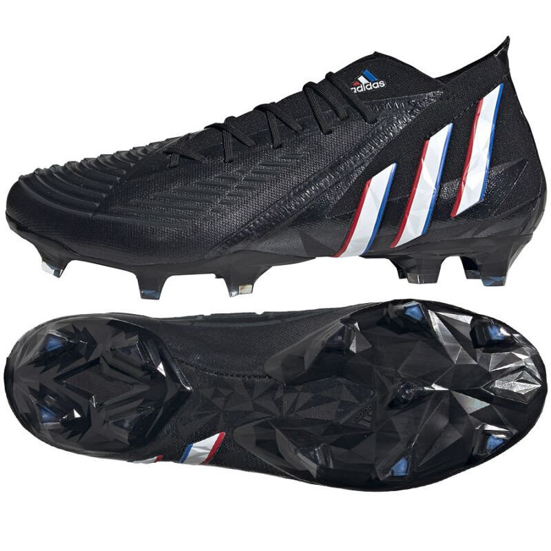 Futbolo bateliai Adidas Predator Edge, juodi kaina ir informacija | Futbolo bateliai | pigu.lt