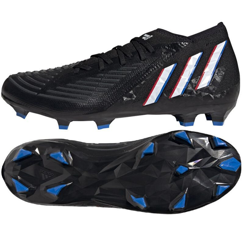 Futbolo bateliai Adidas Predator Edge, juodi kaina ir informacija | Futbolo bateliai | pigu.lt