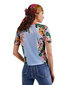 Marškinėliai moterims Desigual 342004, mėlyni kaina ir informacija | Marškinėliai moterims | pigu.lt