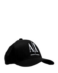 Kepurė vyrams Armani Exchange 342013, juoda цена и информация | Мужские шарфы, шапки, перчатки | pigu.lt
