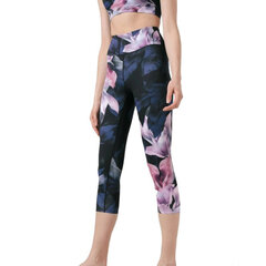 Tamprės moterims 4F Women's Yoga Leggings W H4L22SPDF01692A, mėlynos kaina ir informacija | Sportinė apranga moterims | pigu.lt