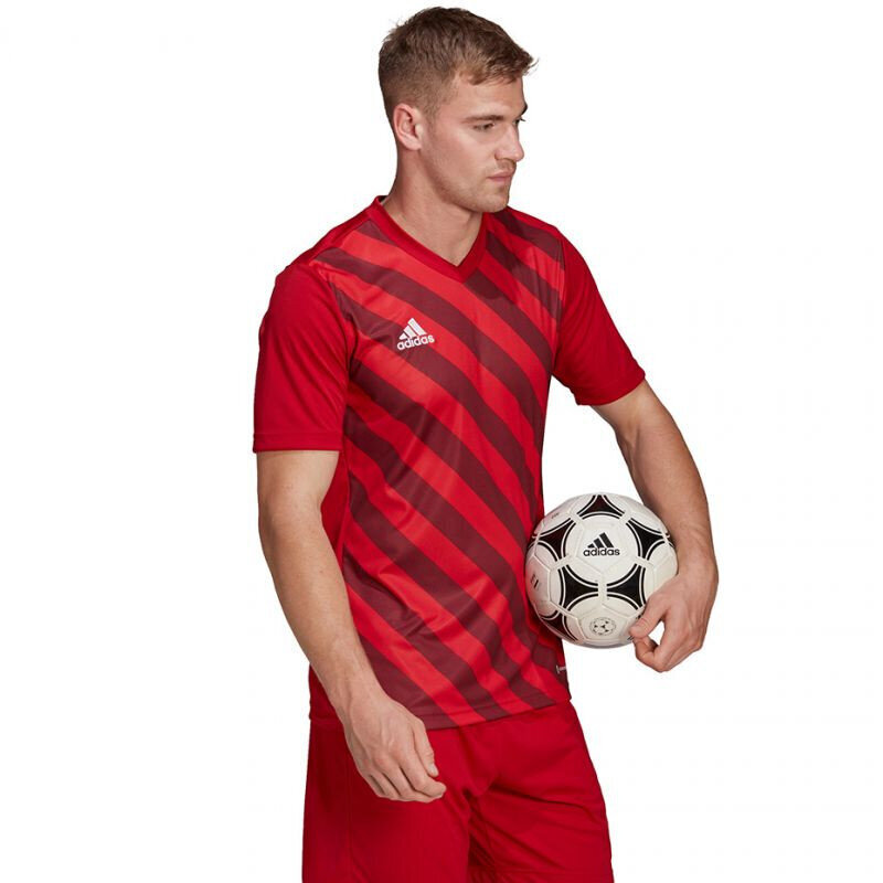 Sportiniai marškinėliai vyrams Adidas Entrada 22 Graphic Jersey, raudoni цена и информация | Sportinė apranga vyrams | pigu.lt
