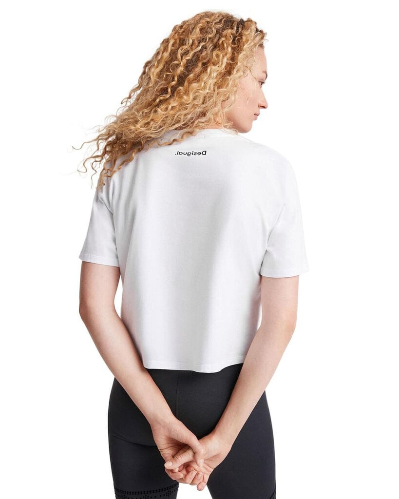 Marškinėliai moterims Desigual 342738, balti kaina ir informacija | Marškinėliai moterims | pigu.lt