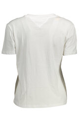 Marškinėliai moterims Tommy Hilfiger DW0DW12834, balti kaina ir informacija | Marškinėliai moterims | pigu.lt