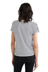 Marškinėliai moterims Desigual 343393, balti kaina ir informacija | Marškinėliai moterims | pigu.lt
