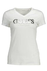 Moteriški marškinėliai Guess Jeans W2GI05J1300, balti. kaina ir informacija | Marškinėliai moterims | pigu.lt