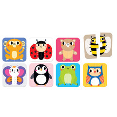 Dėlionė On-the-Go Halves Animals kaina ir informacija | Dėlionės (puzzle) | pigu.lt