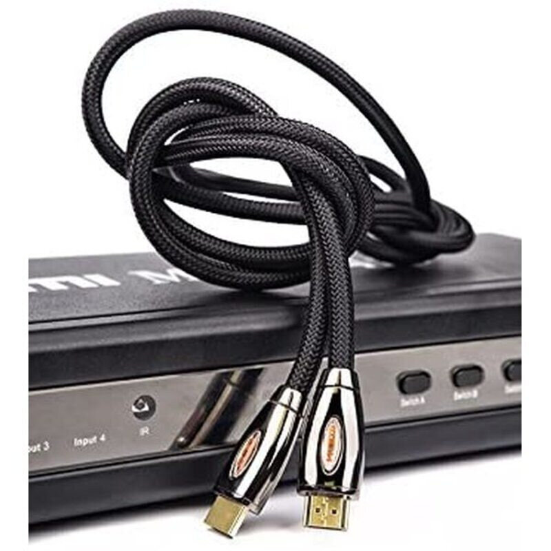 HDMI kabelis, 2 m, juodas kaina ir informacija | Kabeliai ir laidai | pigu.lt